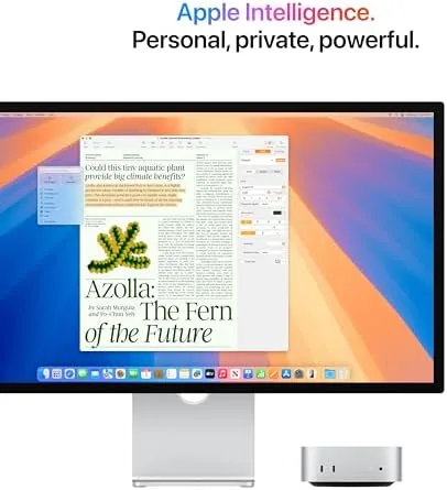 Mac mini M4 Pro sitting next to a MacBook Pro for scale