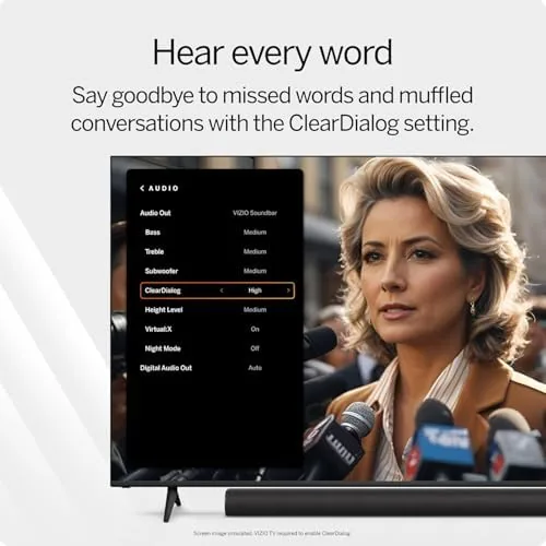 Soundbar connected to a TV with the wireless subwoofer in the corner of the room