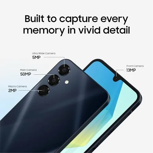 The Galaxy A16 showing vivid colors on the AMOLED screen