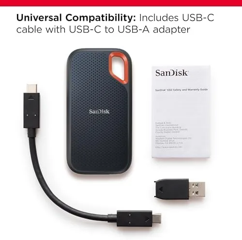 The SANDISK 8TB Extreme Portable SSD (Old Model) - Up to in real use