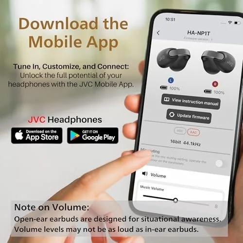Testing the JVC Nearphones HANP1TH Open Ear True Wireless Headphones, Ice Gray over two weeks