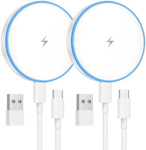 MagSafe charger 2 pack showing both magnetic charging pads side by side