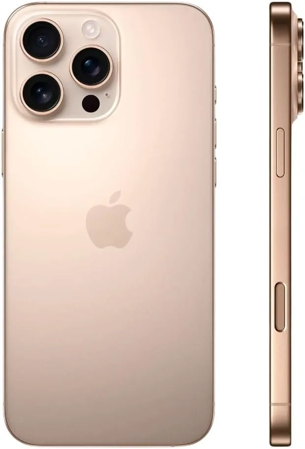Close look at the Apple iPhone 16 Pro, 256GB, Desert Titanium - Locked to AT&T (Renewed) build quality