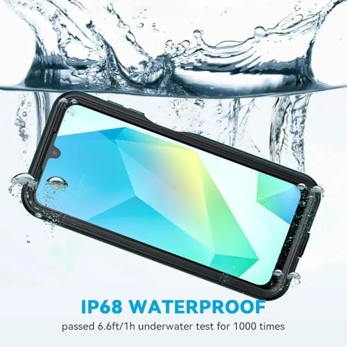 Close look at the Lanhiem for Samsung Galaxy A16 5G Case, IP68 Waterproof Dustproof build quality