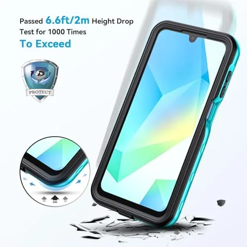 The Lanhiem for Samsung Galaxy A16 5G Case, IP68 Waterproof Dustproof in real use