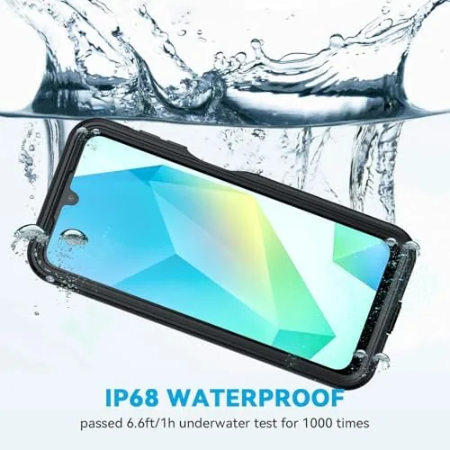 Close look at the Lanhiem for Samsung Galaxy A16 5G Phone Case, IP68 Waterproof build quality
