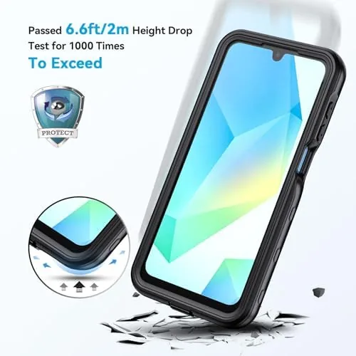 The Lanhiem for Samsung Galaxy A16 5G Phone Case, IP68 Waterproof in real use