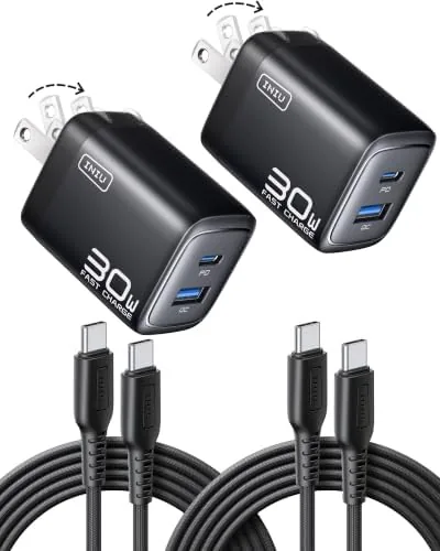 Overview of the INIU 30W GaN Fast Charging USB C Charger, Block with
