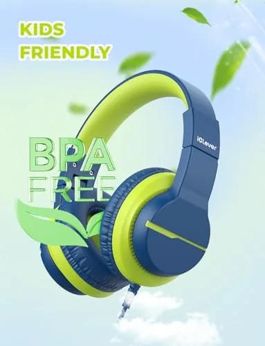 The iClever HS19S Kids Headphones USB C, Over-Ear for Toddler Boys in real use