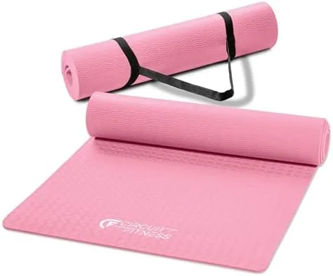 Circuit Fitness by Marcy Non-Slip Multi-Purpose Exercise Yoga Mats with Carrying Strap Multi-Thickness, Multi-Color Review: Tested and Rated