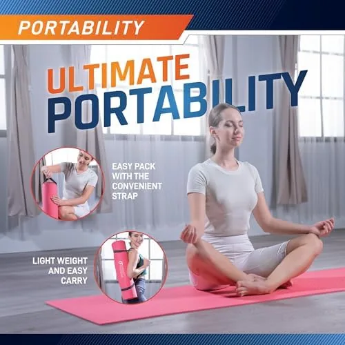 The Circuit Fitness by Marcy Non-Slip Multi-Purpose Exercise Yoga Mats with compared in context