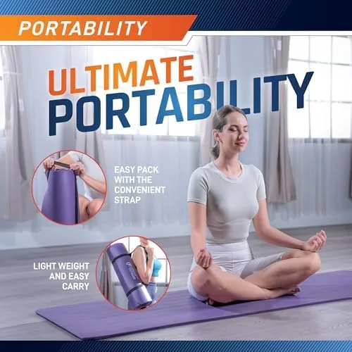 The Circuit Fitness by Marcy Non-Slip Multi-Purpose Exercise Yoga Mats with compared in context
