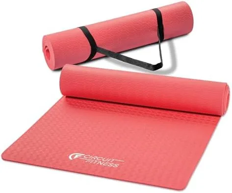 Circuit Fitness by Marcy Non-Slip Multi-Purpose Exercise Yoga Mats with Carrying Strap Multi-Thickness, Multi-Color Review: Tested and Rated