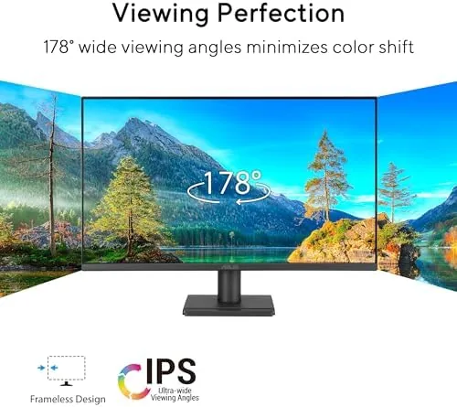 Close look at the ASUS 24" 1080P Computer Monitor (VA249QG) ,  IPS, Full HD build quality