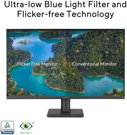 Another view of the ASUS 24" 1080P Computer Monitor (VA249QG) ,  IPS, Full HD
