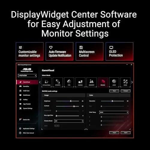 Another view of the ASUS ROG PG27UCDM 27 Inch 4K 240Hz OLED Gaming Monitor