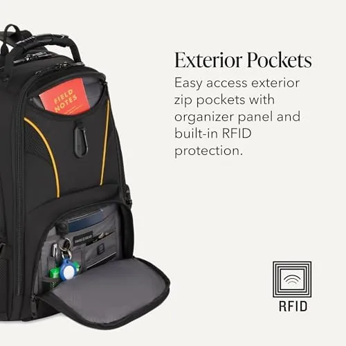 The SWISSGEAR 1900 ScanSmart Laptop Backpack, Fits Most 17-Inch Laptops, TSA-Friendly in real use
