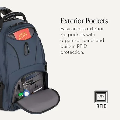 The SWISSGEAR 1900 ScanSmart Laptop Backpack, Fits Most 17-Inch Laptops, TSA-Friendly in real use