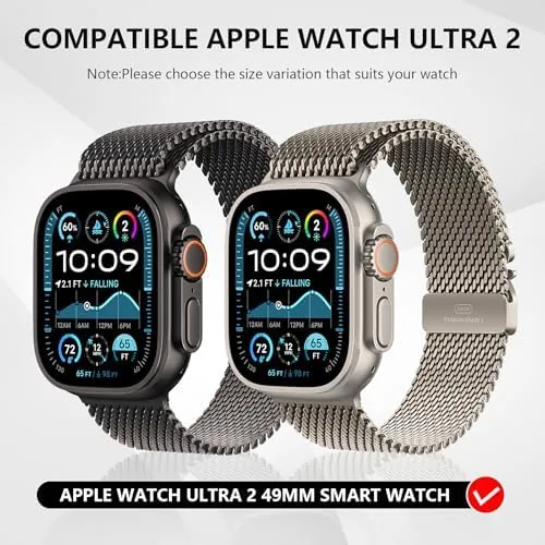 Close look at the Suoman for Apple Watch Series Ultra 3/2/1 49mm Privacy Protector build quality