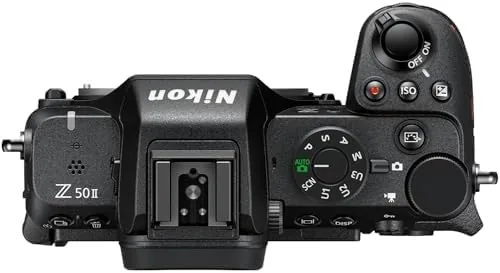 Close up of the Z50 II controls, grip, and flip out touchscreen