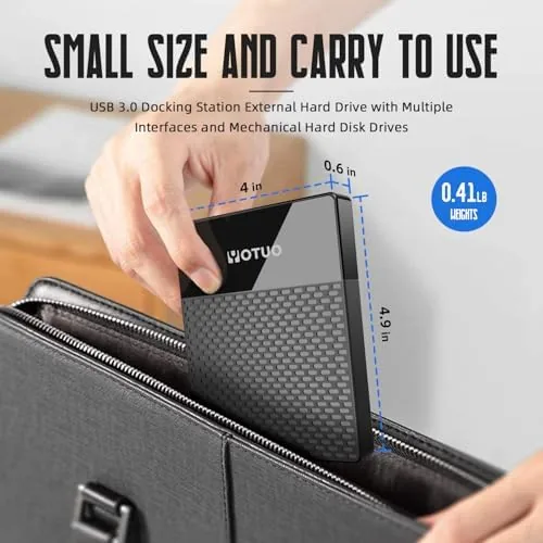 The YOTUO 1TB External Hard Drive, USB C Multiport Hub HDD compared in context