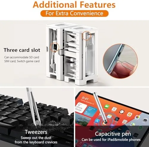 The Cell Phone Cleaning Kit, iPhone Cleaning Kit for Charging Port compared in context