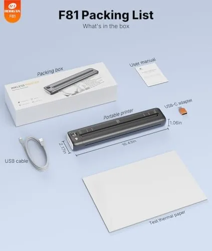 Testing the Rongta Portable Printers Wireless for Travel, Bluetooth Mobile Printer, Thermal over two weeks