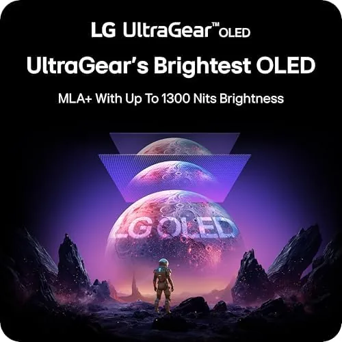 The LG 27GX790A-B 27-inch Ultragear OLED Gaming Monitor QHD 1440p 480Hz compared in context