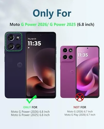 Close look at the FNTCASE for Motorola Moto G Power 5G 2026/2025 Case with build quality