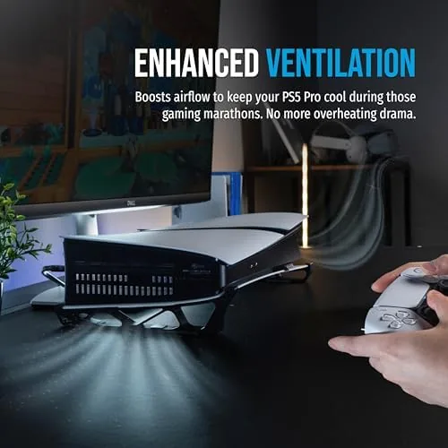 Temperature sensor placed near the console vents during a gaming session