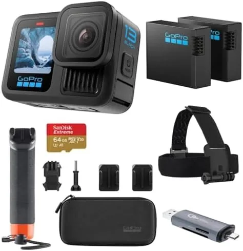 Overview of the GoPro HERO13 Black Action Camera with 5.3K60 Video, 27MP Photos