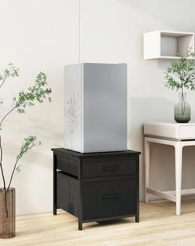 Testing the YMYNY Mini Fridge Stand with Storage, Mini Fridge Cabinet with over two weeks