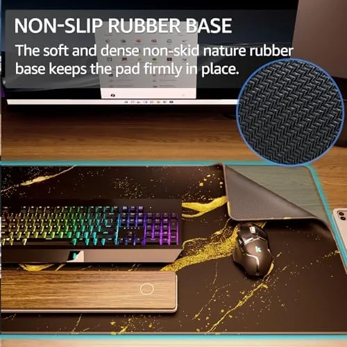 The KTRIO Large Gaming Mouse Pad, Desk Mat, 31.5 x 15.7 in real use