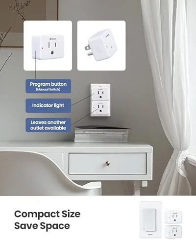 The 2-Gang Remote Control Outlet Plug Switches, Upgrade Dual Switch Design in real use
