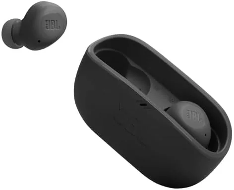 The Vibe Buds 2 being used on a noisy city street during a call