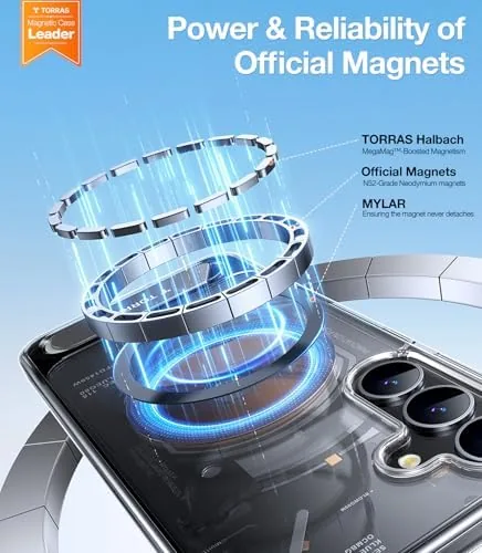 Close look at the TORRAS Strong Magnetic & Seamless Stand for Samsung Galaxy S24 build quality