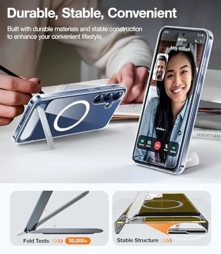 Another view of the TORRAS Strong Magnetic & Seamless Stand for Samsung Galaxy S24