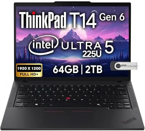 The ThinkPad T14 Gen 6 beside a Dell Latitude and an HP EliteBook