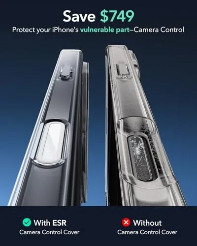 The ESR for iPhone 16 Pro Case for MagSafe, Camera Control in real use