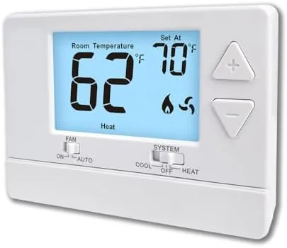 NonProgrammable Thermostat for Home, Digital Energy-Saving Thermostat,Single-Stage Systems, 1 Heat/1 Cool, Easy DIY Install,White Review: Tested and Rated