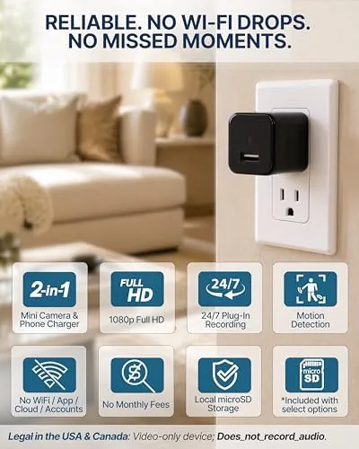 Detail shot of the Plug-in Full HD Dome Camera - Premium Reliable 1080p Pet features