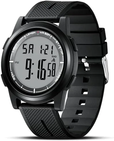 Overview of the LN LENQIN Mens Digital Watch Sports Waterproof Digital Watches Men