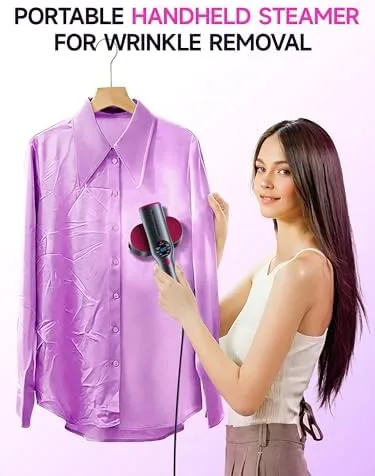 Close look at the DRFLASH 2 in 1 Handheld Garment Steamer and Iron for build quality