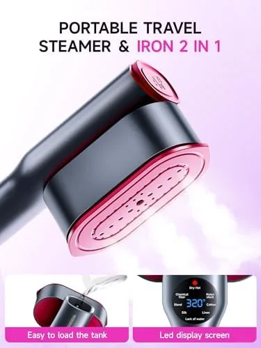 The DRFLASH 2 in 1 Handheld Garment Steamer and Iron for in real use