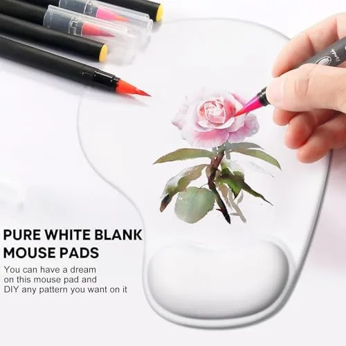 Close look at the JIKIOU Ergonomic Mouse Pad with Gel Wrist Rest 2 Pack build quality