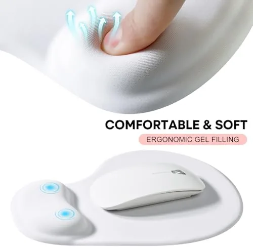 Another view of the JIKIOU Ergonomic Mouse Pad with Gel Wrist Rest 2 Pack
