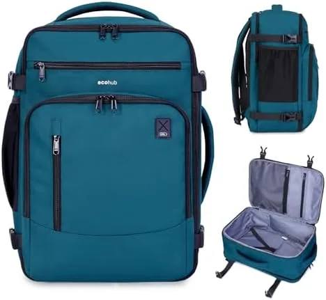 ECOHUB Travel Backpack Airline Approved Under Seat Personal Item Bag | Carry on Backpack Review: Tested and Rated
