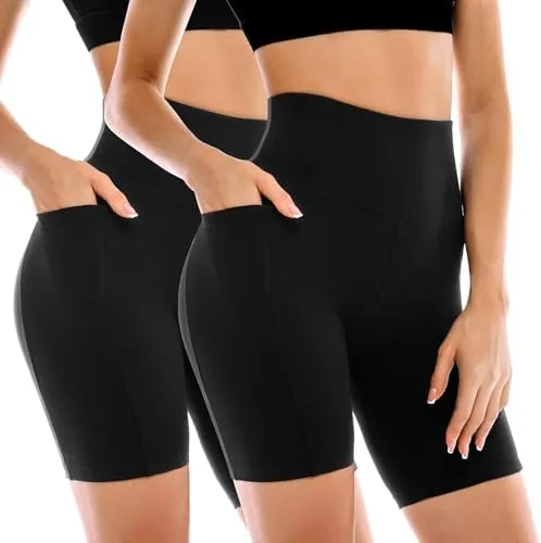 Leafigure 2 Pack Womens Biker Shorts with Pockets 6" | High Waisted, Tummy Control Review: Tested and Rated