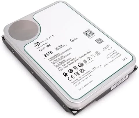 The Seagate Exos X24 24TB Enterprise Hard Drive HDD SATA 6Gb/s in real use