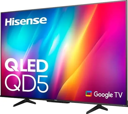 Overview of the Hisense 50" Class QD5 Series QLED 4K UHD Smart Google TV 50QD5N
